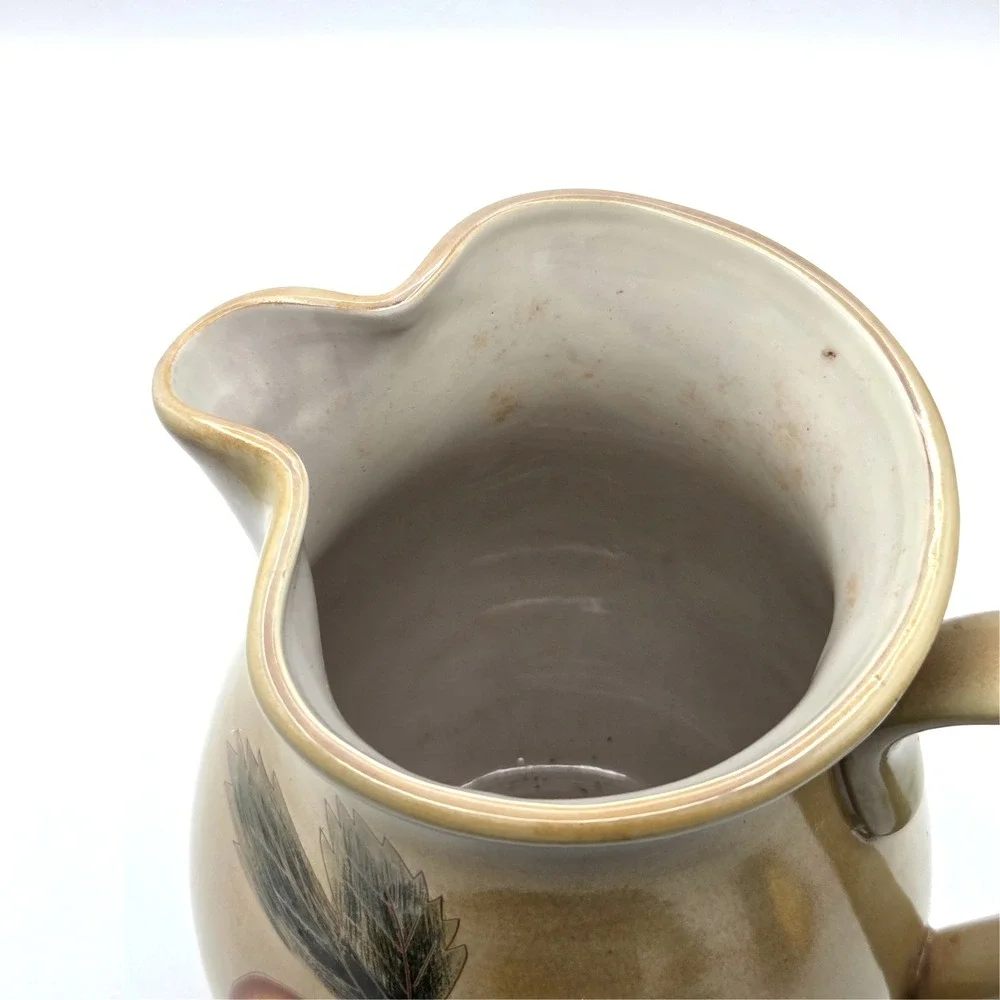 HARVEST 2004 CLAY PITCHER-THANKSGIVING FALL AUTUMN PUMPKIN POTTERY HOME DECOR‎
